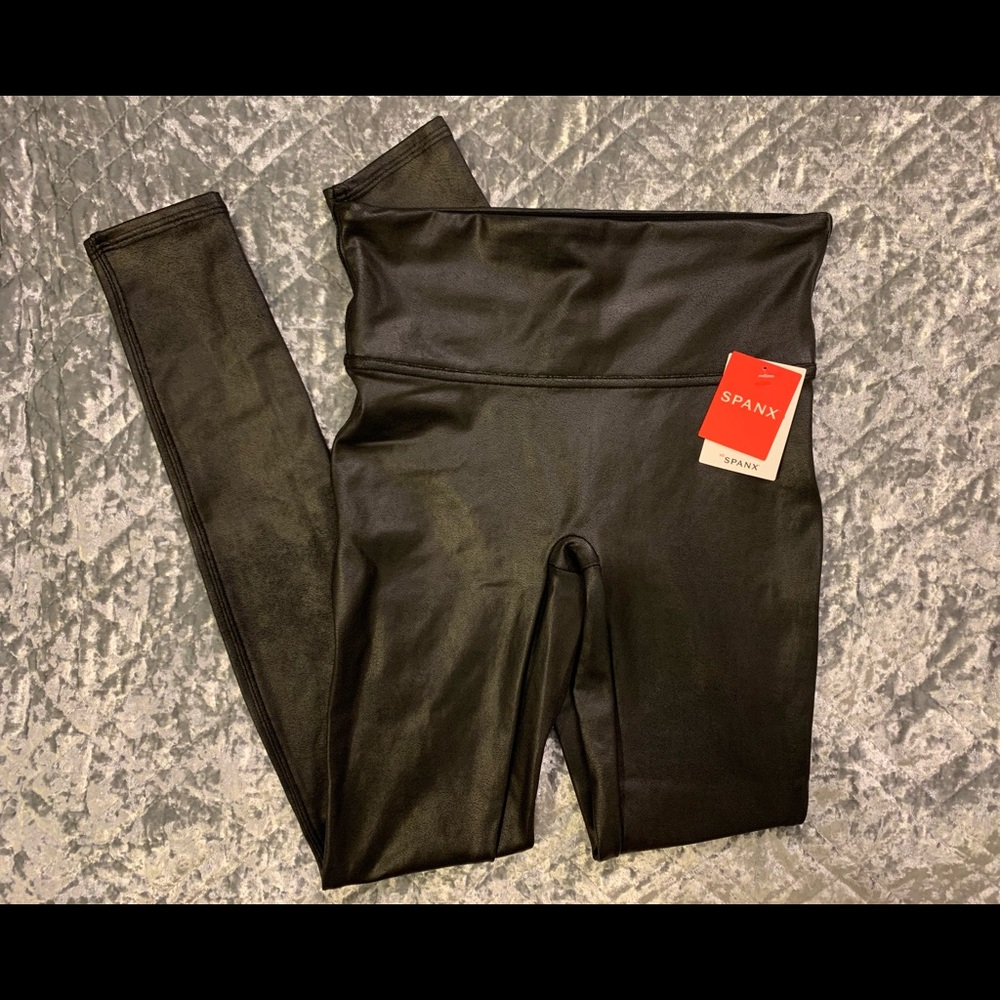 Spanx faux leather leggings